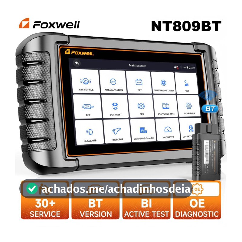2026 FOXWELL NT809BT Scanner Automotivo OBD2 Ferramenta De Verificação De Diagnóstico