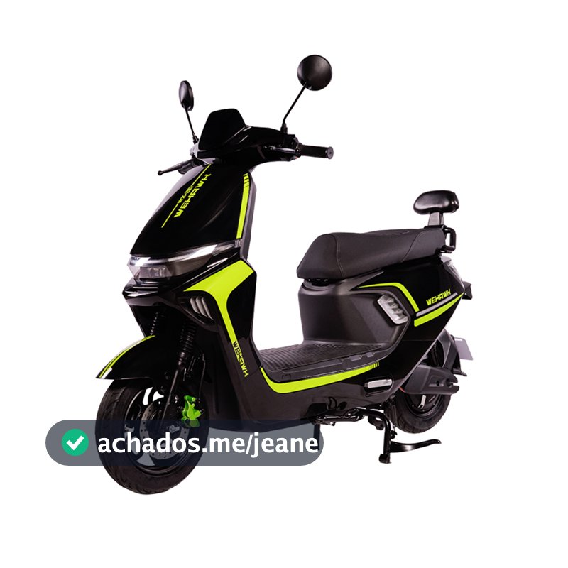Scooter Elétrica Resistente a Chuva 1000W WeHawk WX-26 Bateria Lítio Removível 60V 20Ah Autopropelido