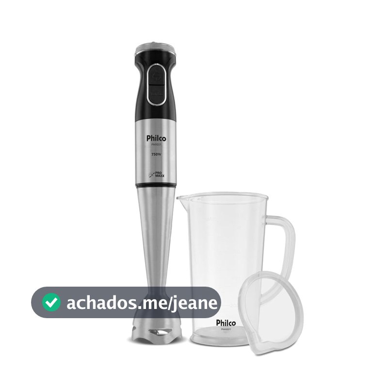 Mixer Philco Inox com Copo 1050ml 750W PMXE01