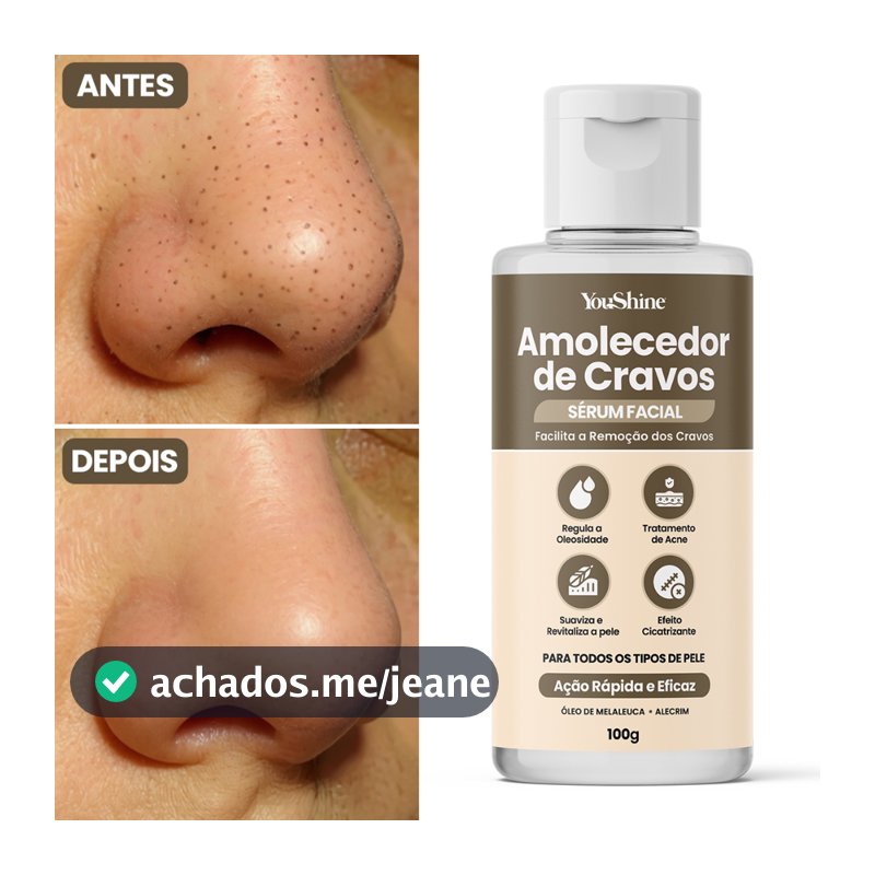 Sérum Amolecedor de Cravos YouShine 100g Facial Auxilia Remoção