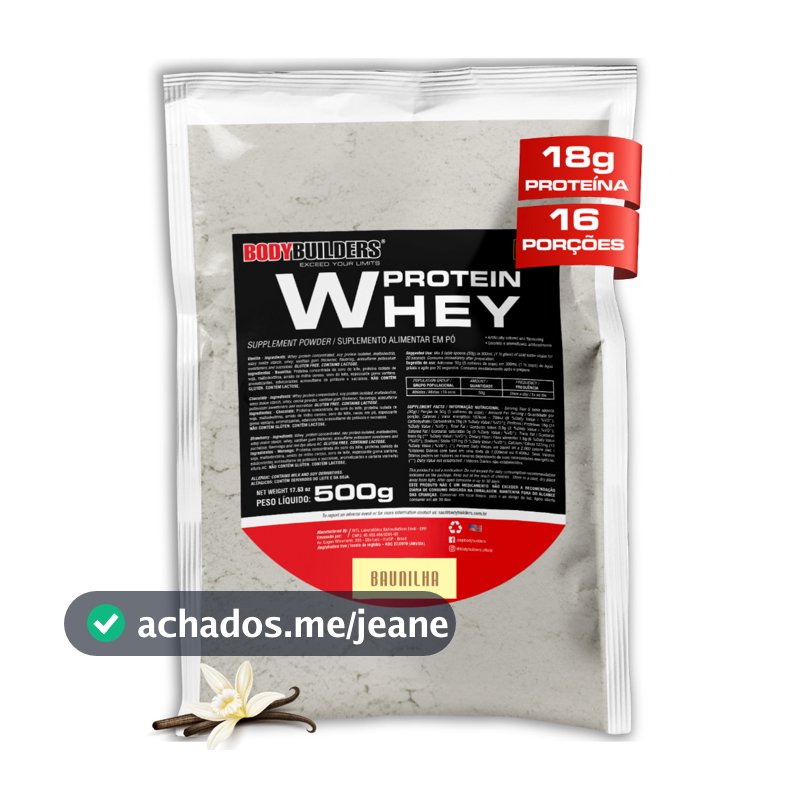 Whey Protein Concentrado 500g Refil | Blend Proteico - Bodybuilders