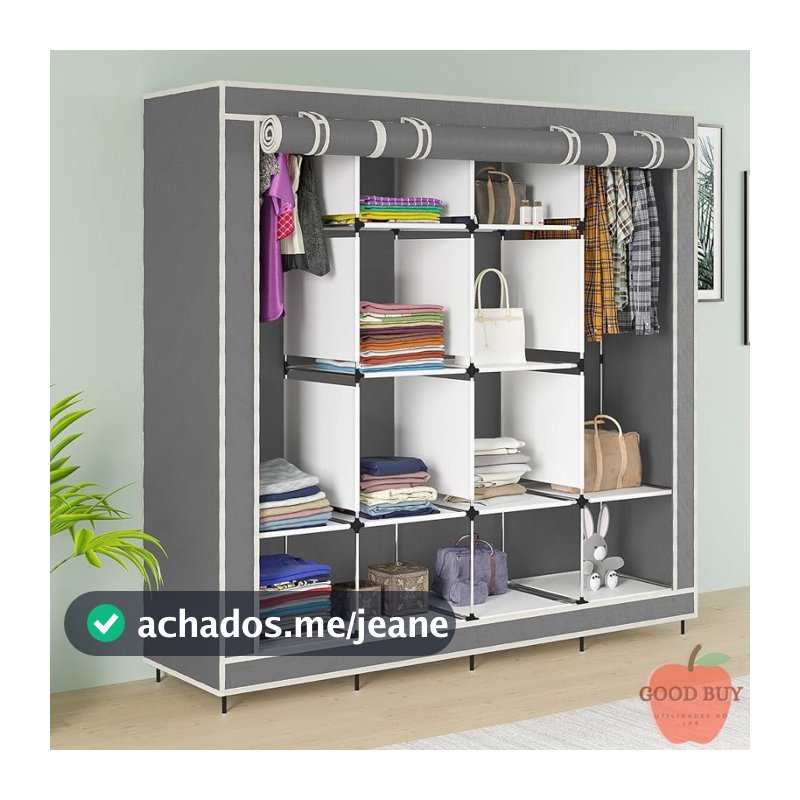 Guarda Roupa Portátil Multifuncional Dobrável Organizador De Roupas