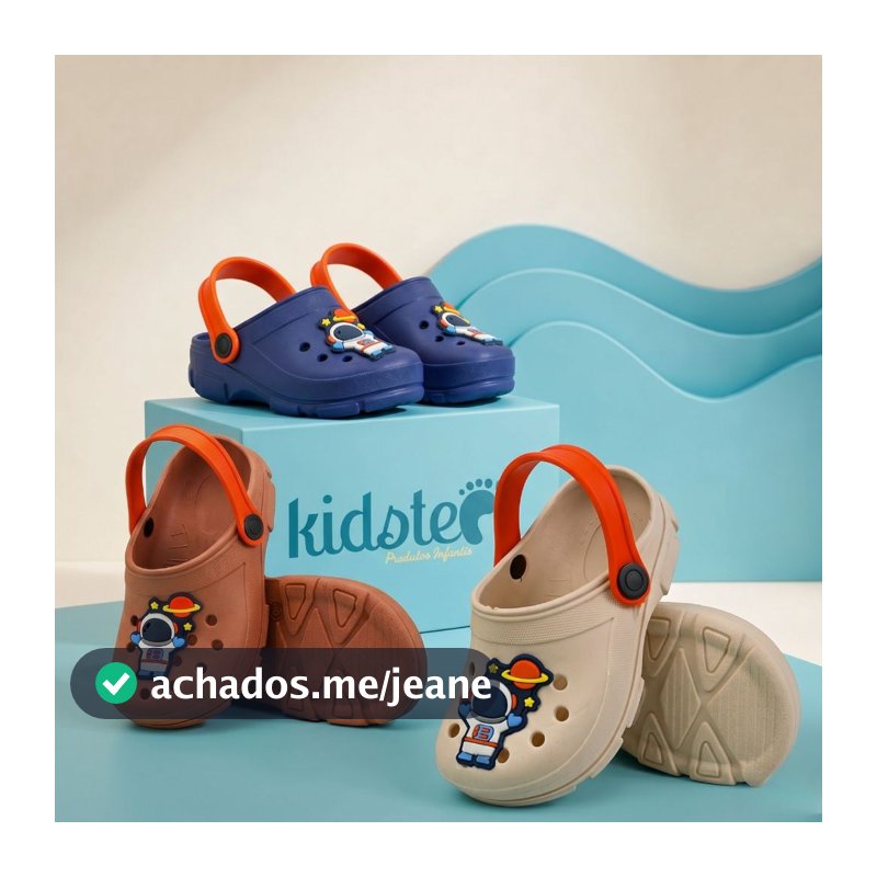 Sandália Menino Infantil Babuche Astronauta Kidstep