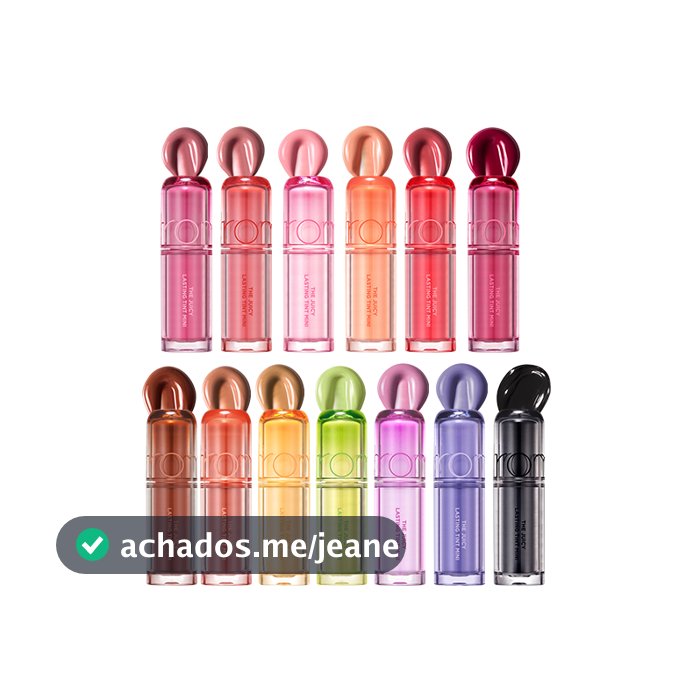 [rom & nd Oficial] The Juicy Lasting Tint Mini , 1g | Lip Size , 13 Cores Incluindo Uma Cor Preta !