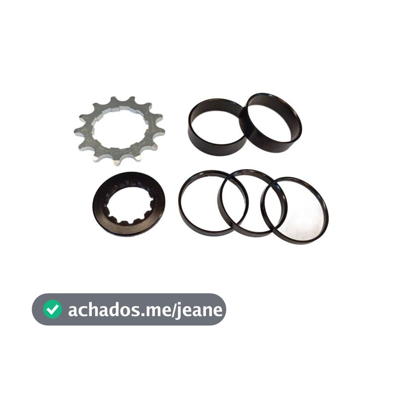 Adaptador Kit Cog Single 13 Dentes Freeride Cassete K7 Cores
