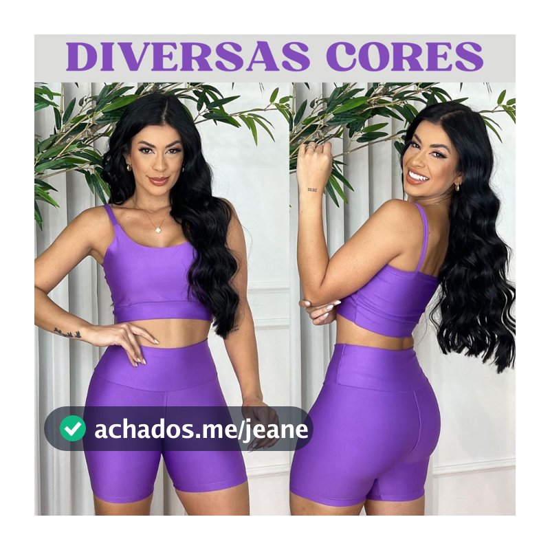 Conjunto fitness short e top com bojo removivel suplex premium academia treino corrida feminino