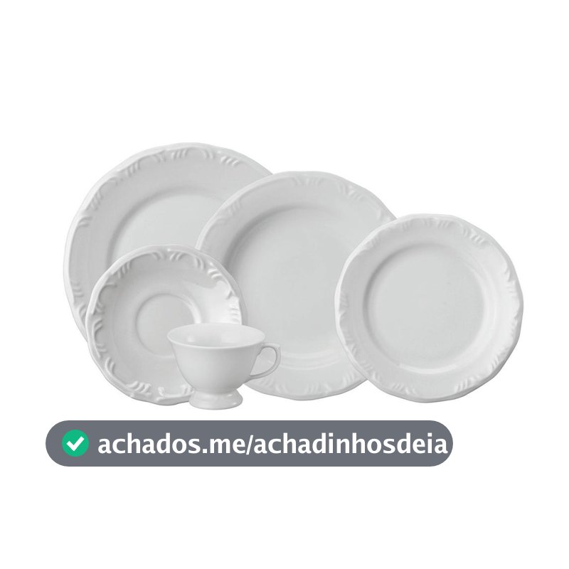 Jogo de Jantar 20 Peças Chá Pomerode Porcelana Schmidt
