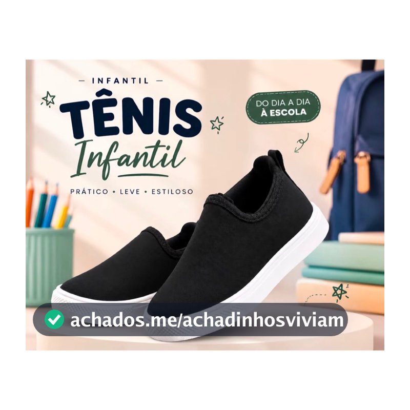 Tênis Infantil Menino Menina Calce Fácil Confortável Escolar Urbano DInoPé