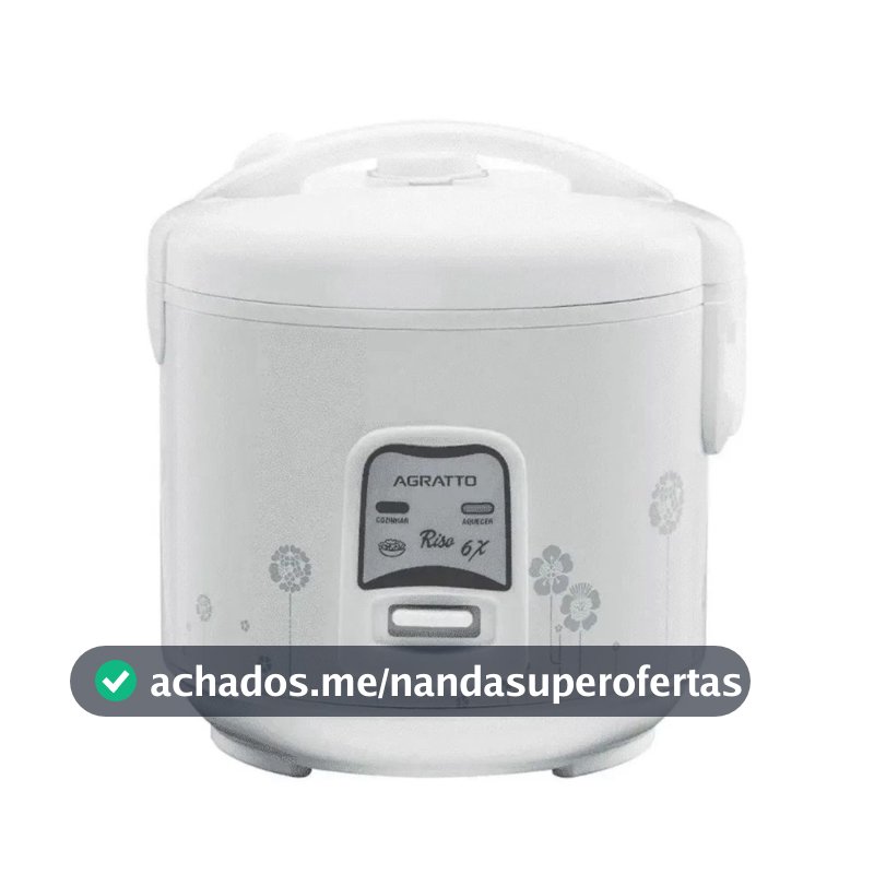 Panela Elétrica  Riso para Arroz e Legumes com Bandeja e Antiaderente e vapor 6 Xícaras