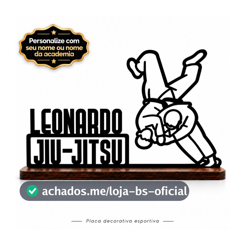 Presente Personalizado Esportivo em MDF Enfeite de mesa Jiu-jitsu MuayThai Bailarina Judô Kickboxing