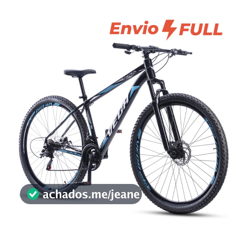 Bicicleta Aro 29 Vega 21v Index Freio Disco Alumínio Suspensão MTB