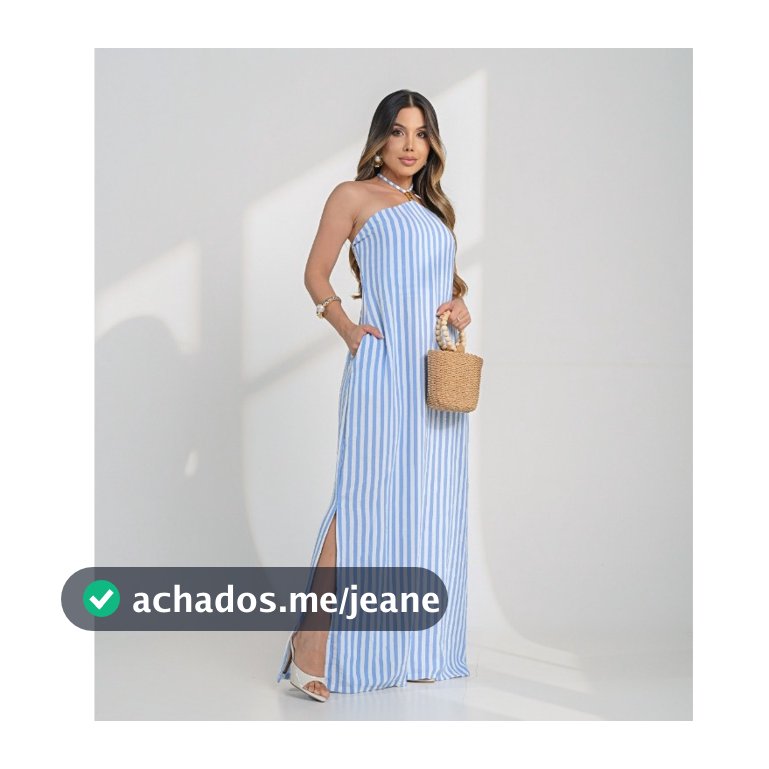 Vestido Longo Feminino Dunas Levinho Saida Feminina Premium