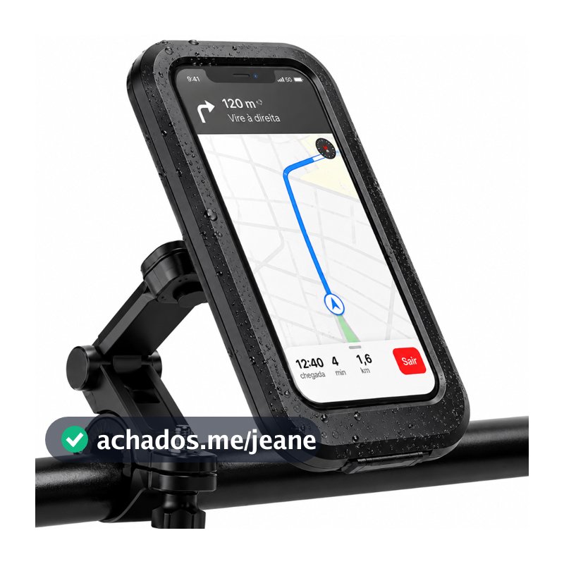 Suporte Celular Moto Bike Bicicleta À Prova D'água Gps Universal 360° Impermeavel Premium Guidão Touch