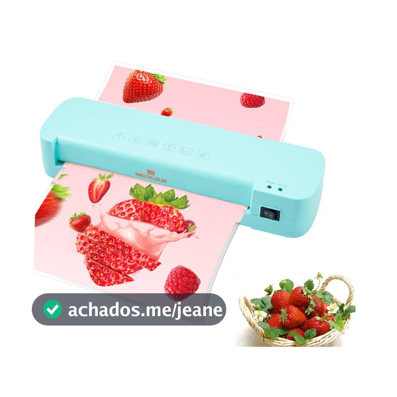 MECOLOUR Plastificadora Nova Laminadora Refiladora  A4  Quente Aquecimento Rápido De 3 Minutos
