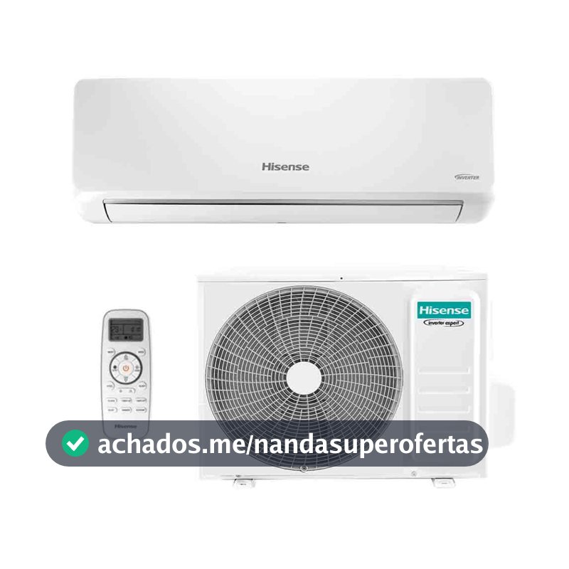 Ar Condicionado Split Inverter Hisense R-32 Hi-wall 9000 Btus Quente e Frio Wi-fi 220v