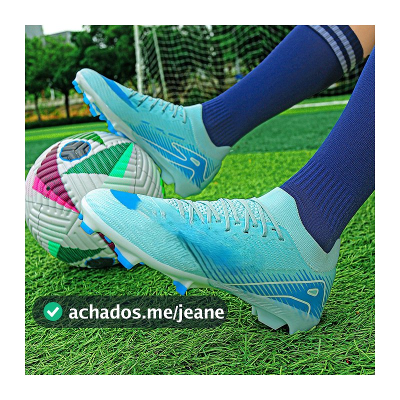 Chuteiras De Futebol Fg Masculinas De Tornozelo Alto Com Aderência Pontiaguda Estilo Vintage