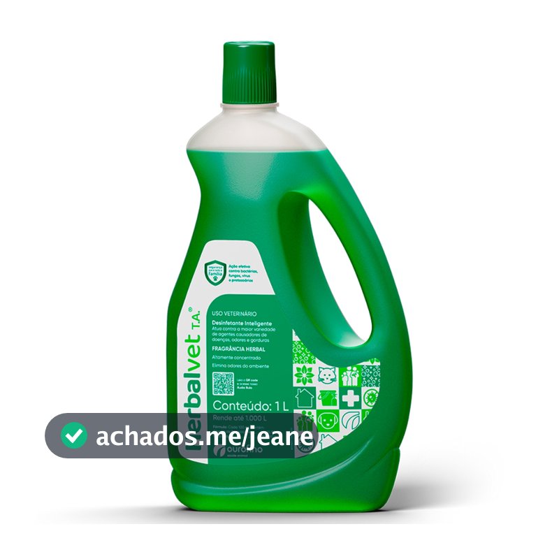 Herbalvet Desinfetante Concentrado Bactericida Eliminador Odores Pet - 1 Litro