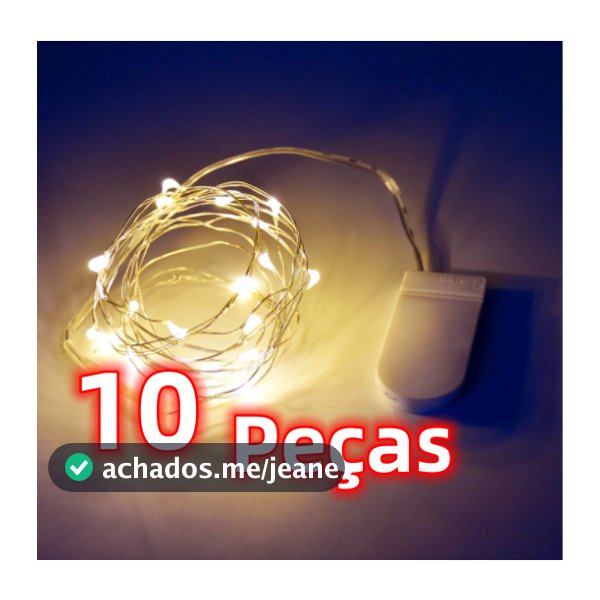 10 Peças Fio De Led Fio Fada Segurança Leds 2 Metros Luzes Ano Novo Decoração Promoção