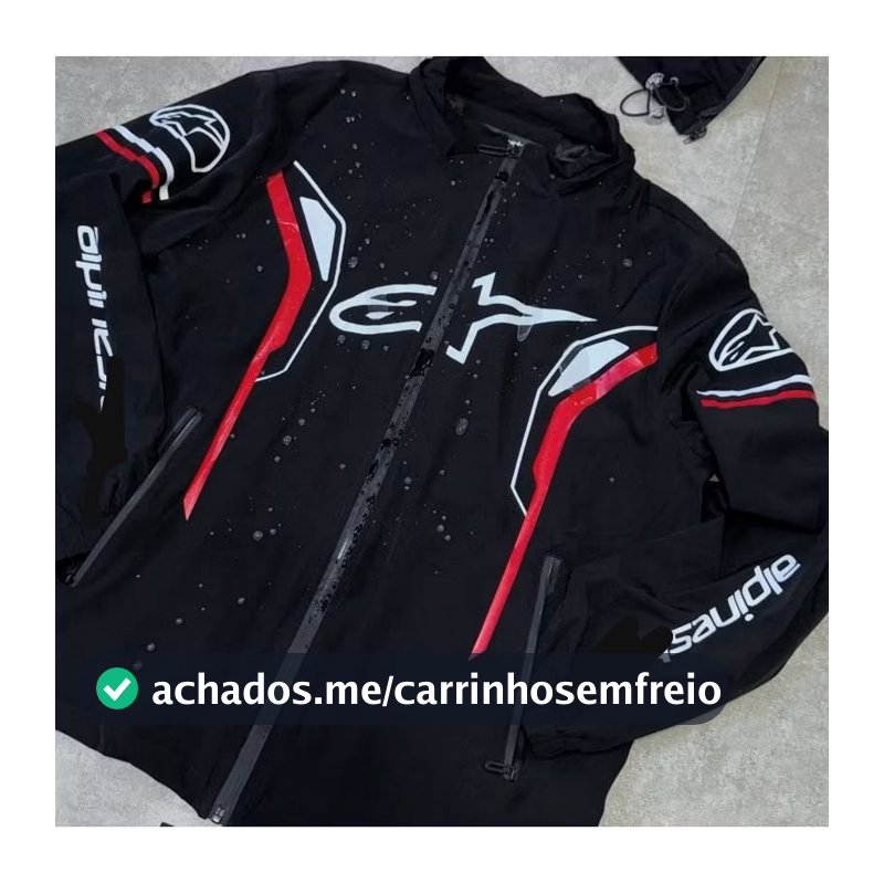 jaqueta blusa corta-vento alpin estilo piloto motoqueiros moderna e confortavel velocidade