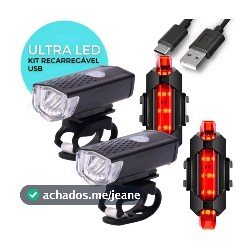 Lanterna Farol Para Bike Bicicleta Ultra Led a Prova D'Água