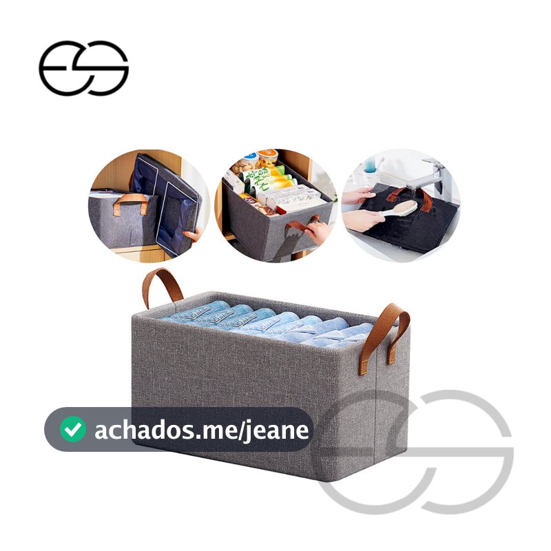 Caixa De Armazenamento Resistente Dobravel Para Roupas E Roupas Íntimas