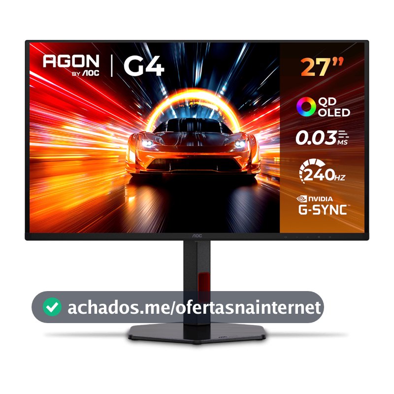 Monitor Gamer AOC AGON 27" OLED QHD 240Hz, 0.03ms - Q27G4ZDR