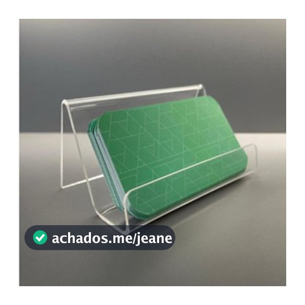 Porta Cartão de Visita em Acrílico Transparente Display de Mesa Profissional