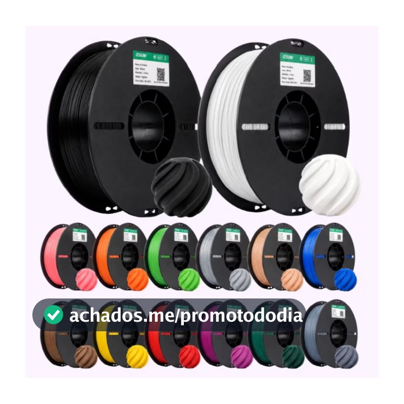 Filamento 3d eSun PLA Basic 1kg - Varias Cores