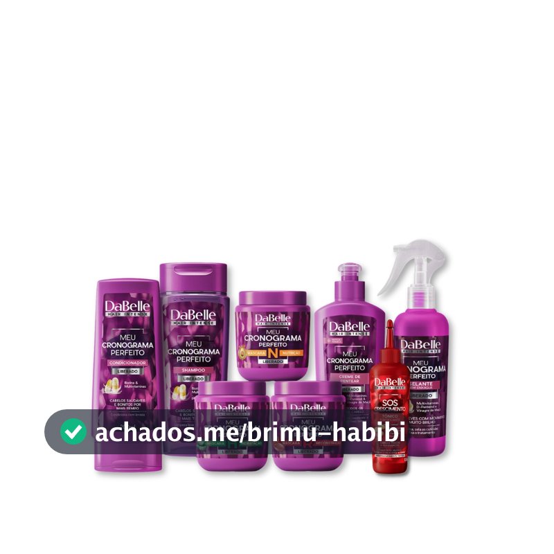 Kit Meu Cronograma Perfeito DaBelle Hair - 8 Produtos