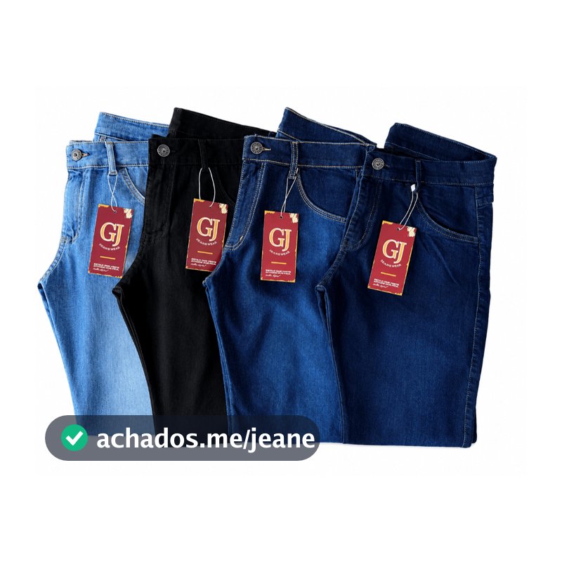 Kit 4 Calça Masculina Jeans Slim Elastano Lycra Premium