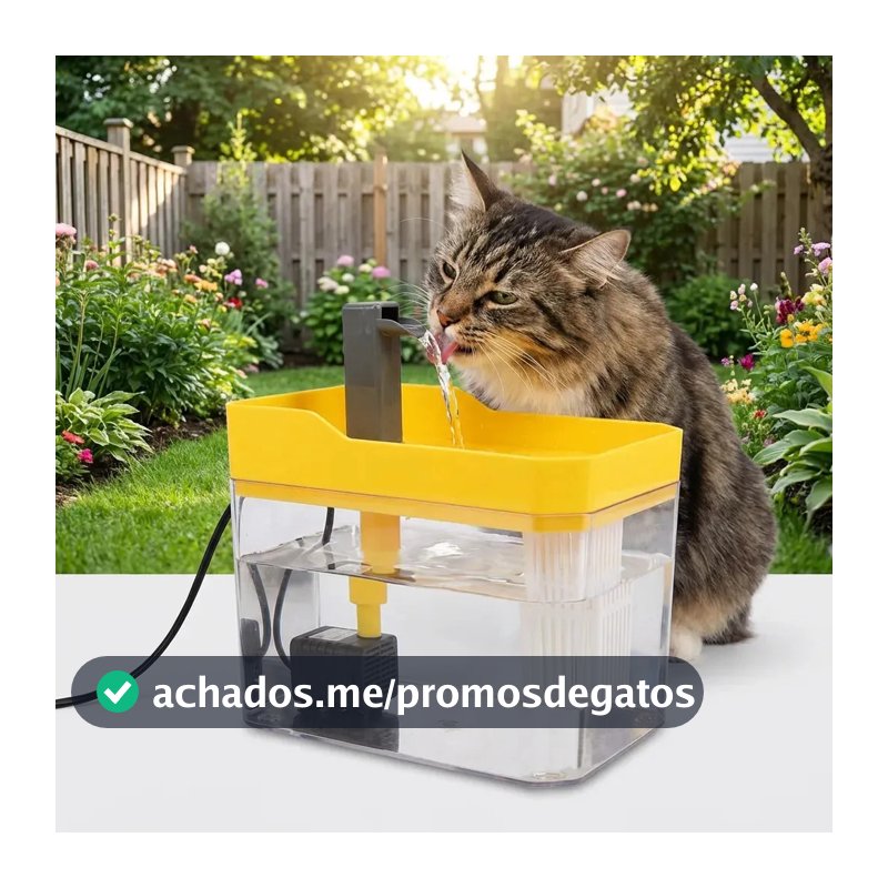 KIT FONTE bebedouro Gatos e Cachorro 110V Automática bebedouro gato Bombinha Aquario 1500ML