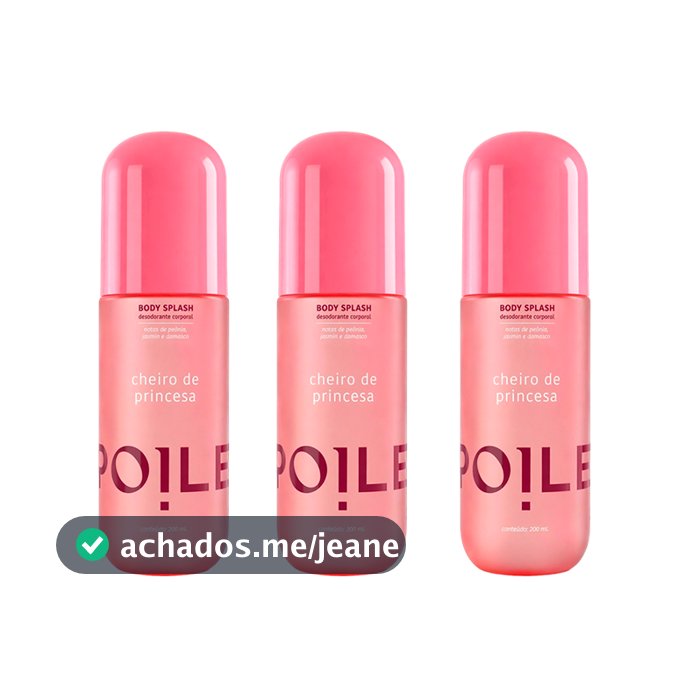 Kit 3 Body Splashes Femininos Cheiro de Princesa Perfume Corporal 200ml Spoiler
