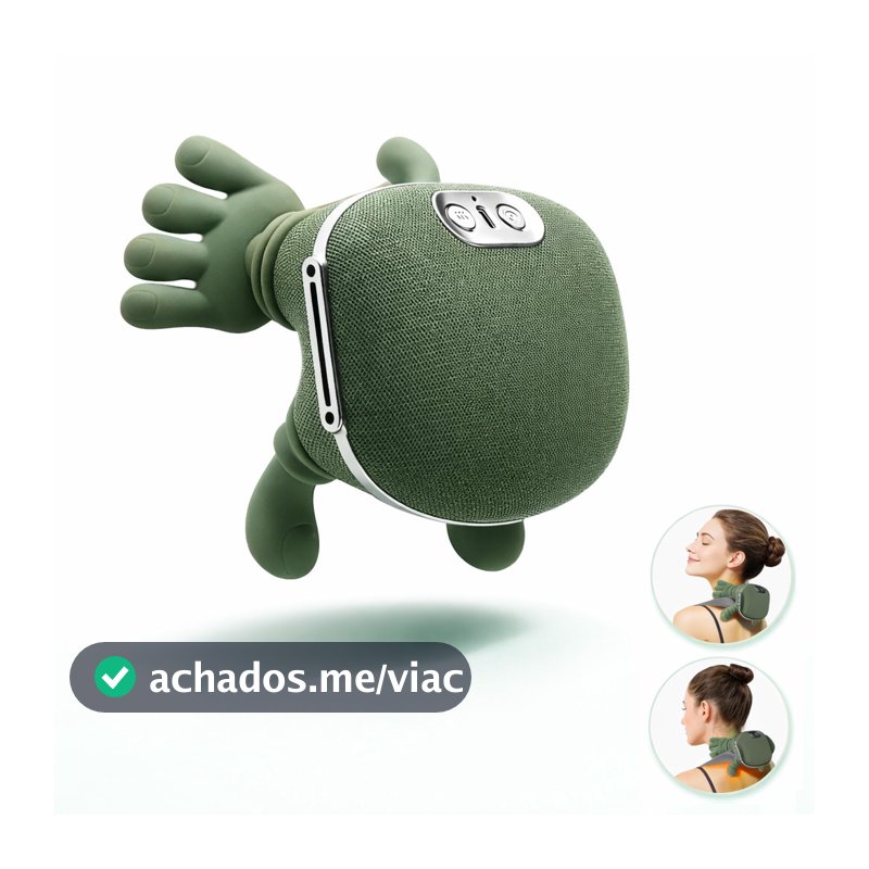 Massegeador de Pescoço 8 Pontos Aquecimento Relaxamento Tensão Ombro Mãos Massagem Alívio