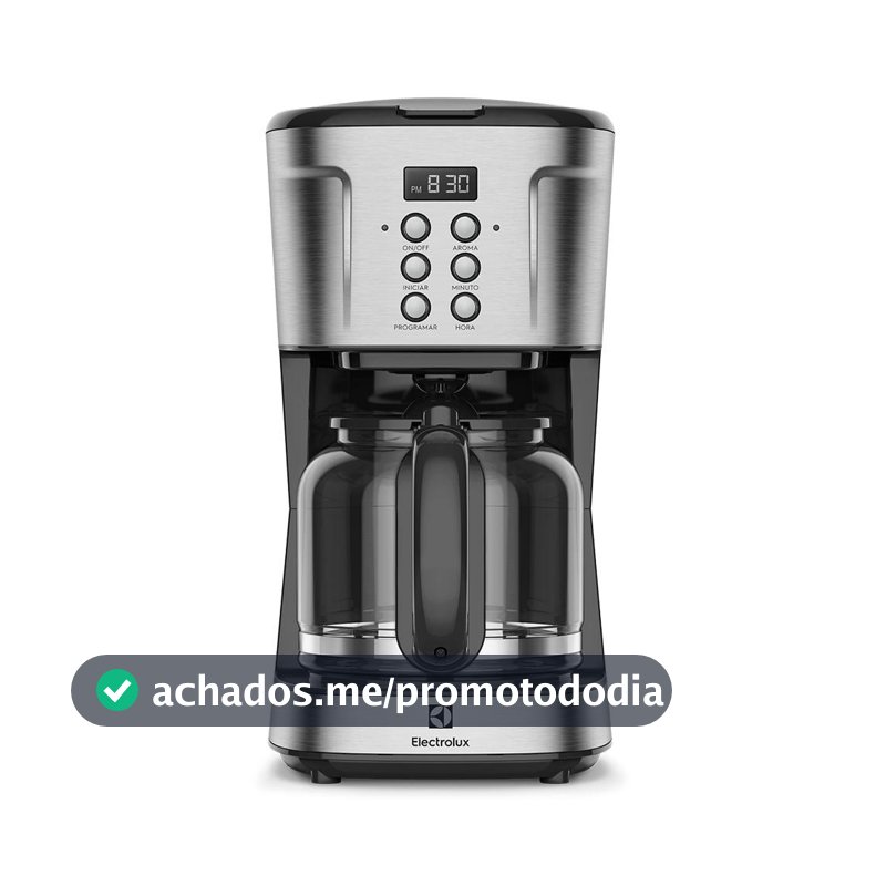 Cafeteira Elétrica Electrolux Digital 38 Xícaras Experience Programável com Timer Cor Inox (ECM30)