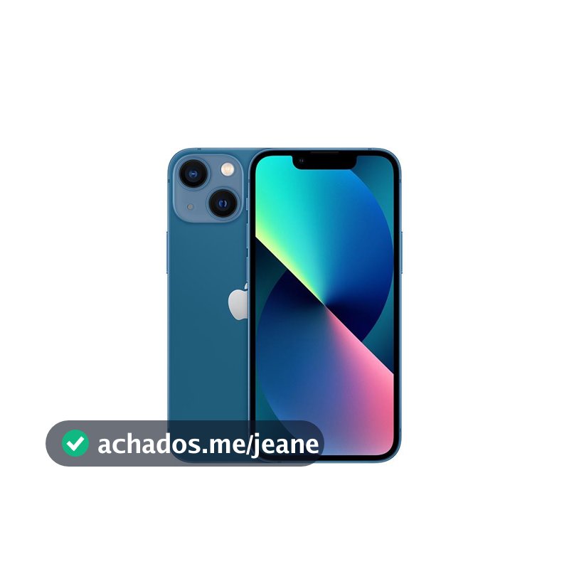 Usado: iPhone 13 Mini 128GB Azul Bom - bateria 70% - Trocafy - Apple
