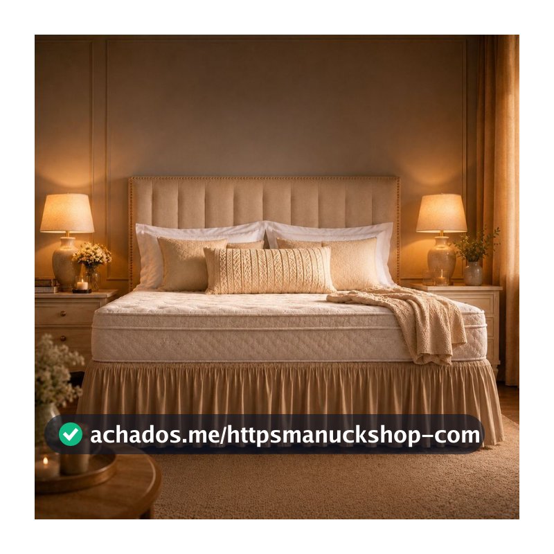 Saia Para Colchão Box Cama Casal Padrão Queen King Size Microfibra Com Elástico