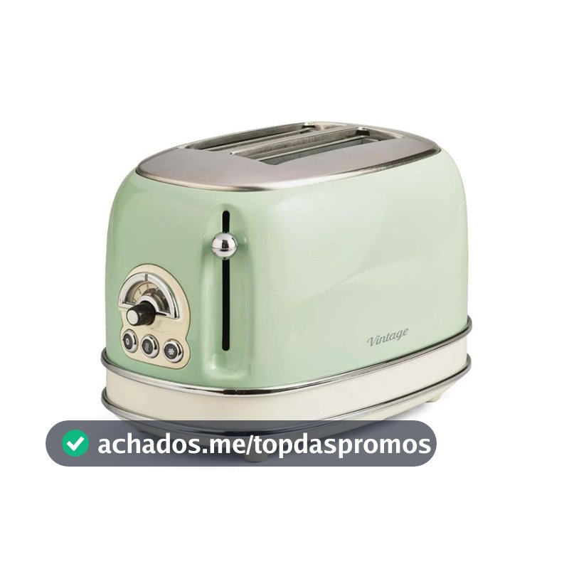 Torradeira Elétrica Ariete Vintage Verde 6 Níveis 750w 110V ou 220V