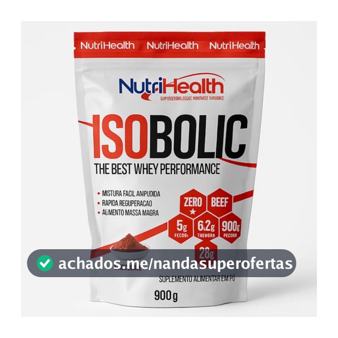 Suplemento Pó Isobolic Proteína Isolada Whey Protein Albumina Refil 1.8- NutriHelth