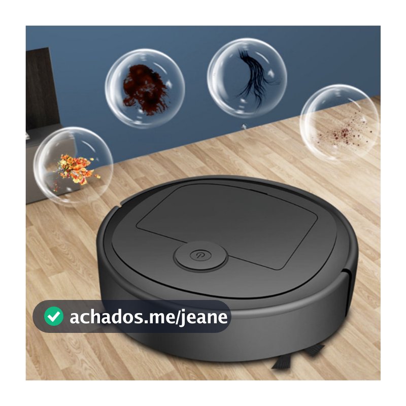 Mini Aspirador De Pó Robô Automático Inteligente Doméstico E Recarregável
