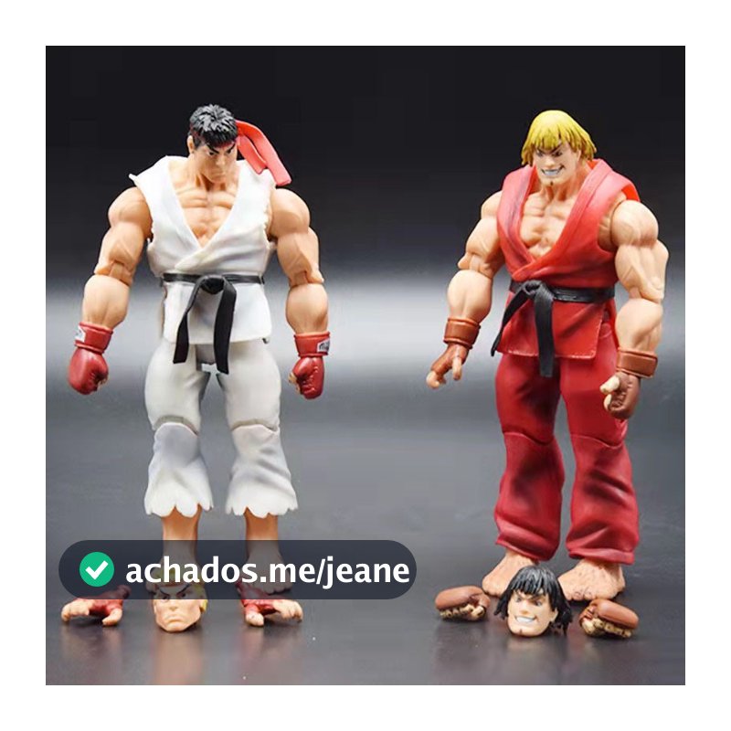 2 Estilos 17cm Anime Jogo De Luta Figura Ação Ken Masters Hoshi Ryu PVC Kawaii Brinquedos Bonecas Decoração Do Quarto Pr
