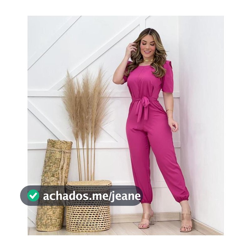 Macacão Feminino Moda Blogueira Elegante Tendência