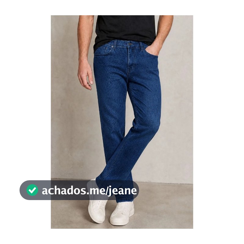 Calça Jeans Regular Básica Clássica Polo Wear Jeans Médio