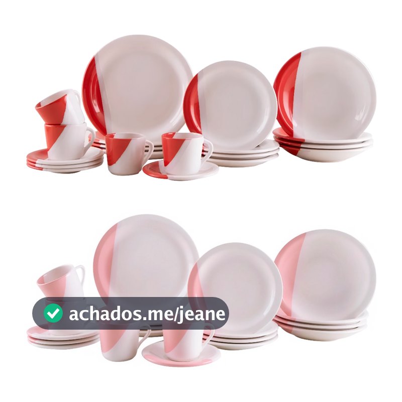 Aparelho de Jantar 20 Peças Kit Completo Jogo em Cerâmica