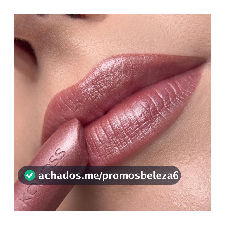 KOLOSS BATOM LIPSTICK 150 - ROSA TEA - CINTILANTE  HIDRATANTE LONGA DURAÇAO ALTA PIGMENTAÇÃO