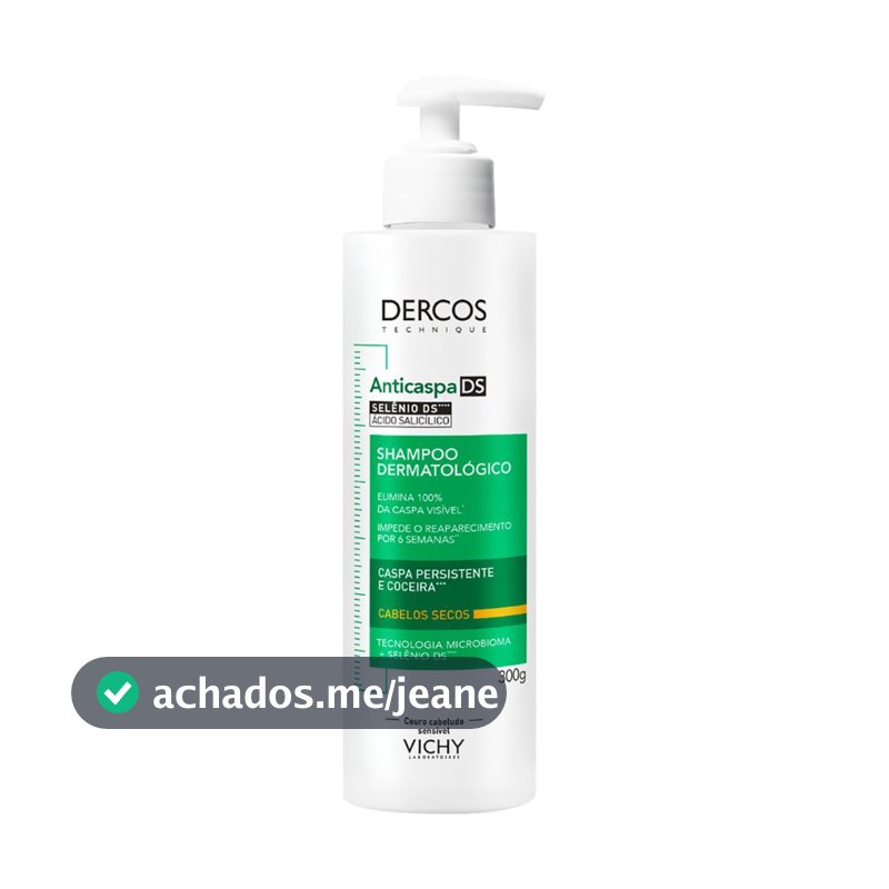 Shampoo Anticaspa DS Vichy Dercos Cabelos Secos 300g