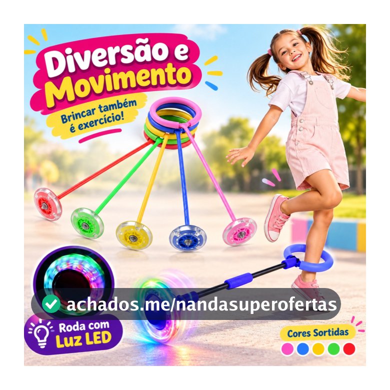Pula Corda Giratório Com Led Gira Pula Corda LED Pisca/Pisca Brinquedo Infantil Pula Corda Exercício