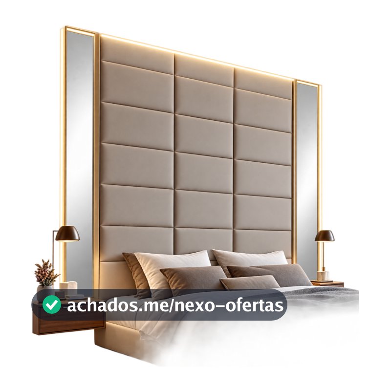 Kit com 30 Cabeceiras 45X20 Modulada Autocolante Para Cama Box Envio imediato