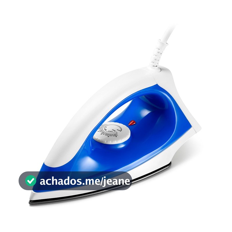 Ferro De Passar A Seco Elgin Iron Force Azul e Branco