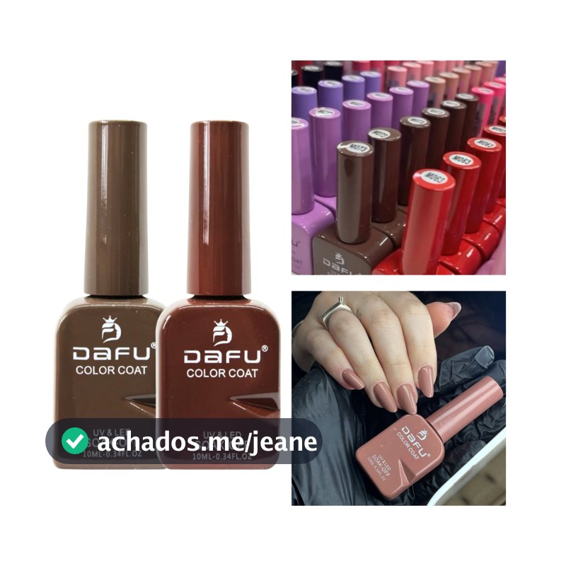 Esmalte em Gel 10ml - Dafu - Secagem UV LED Alta Cobertura Longa Duração Unhas Profissional ANVISA