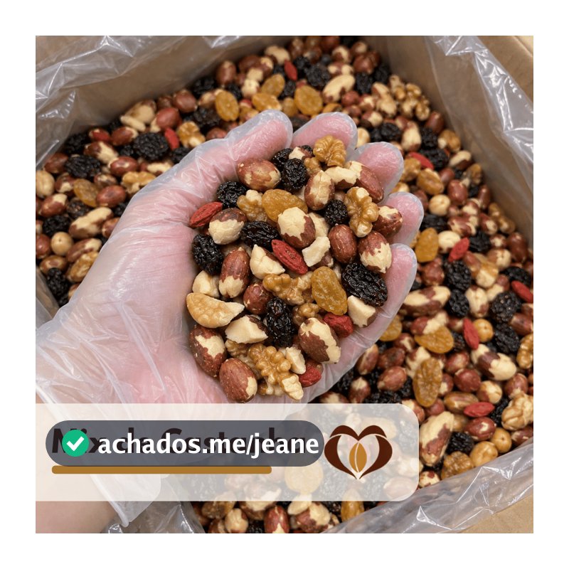 MIX DE CASTANHAS PREMIUM 1kg e 500gr - Selecionada 100% Natural Gojiberry, Uva Passa, Preta, Amendoim, Nozes, Caju, Pará